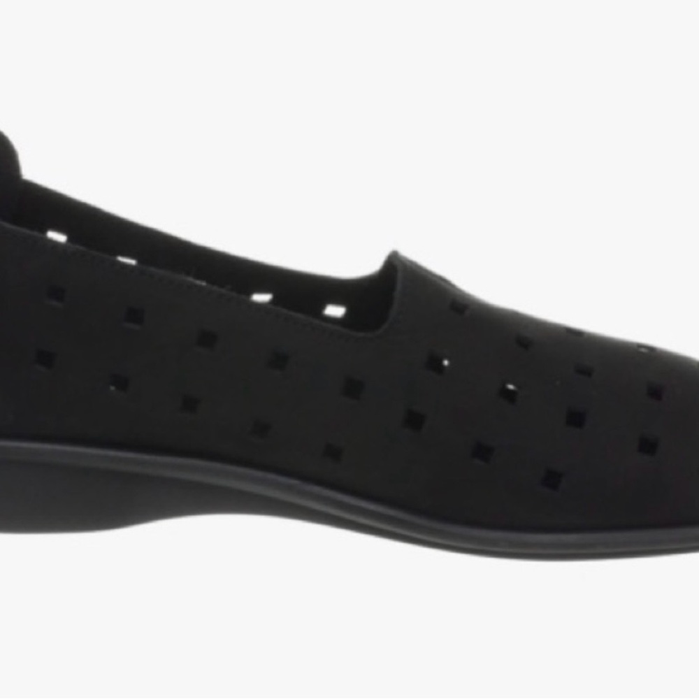 Sesto Meucci Evonne Black Perforated Flats, Size 7 1/2 - Picture 5 of 6